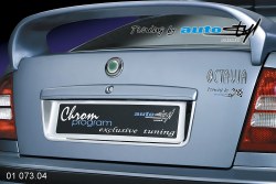 Auto tuning: Licence plate rear frame - chrom