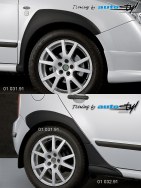 Auto tuning: Wide fender trims set  + 01 031.92 - black design*